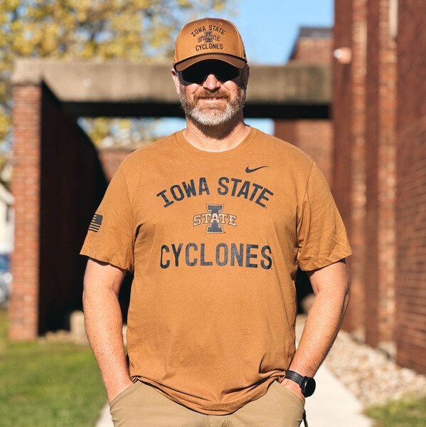 Nike® Iowa State Brown Military Appreciation Dri-FIT T-Shirt